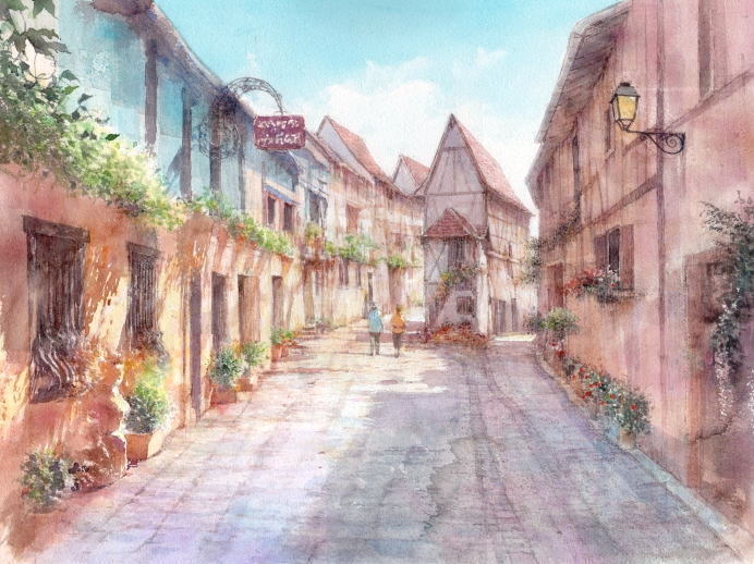 絵画　ヨーロッパの風景　フランスでの購入品 絵画 ヨーロッパの風景 フランスでの購入品